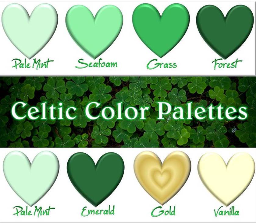 Eco-Chic Celtic Wedding Ideas from Ecopartytime - Color Palettes